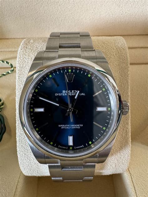 rolex oyster perpetual 39 blau